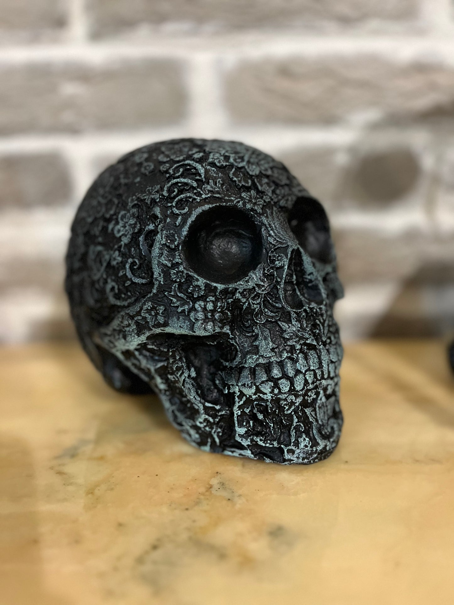 Mexican skull blue
