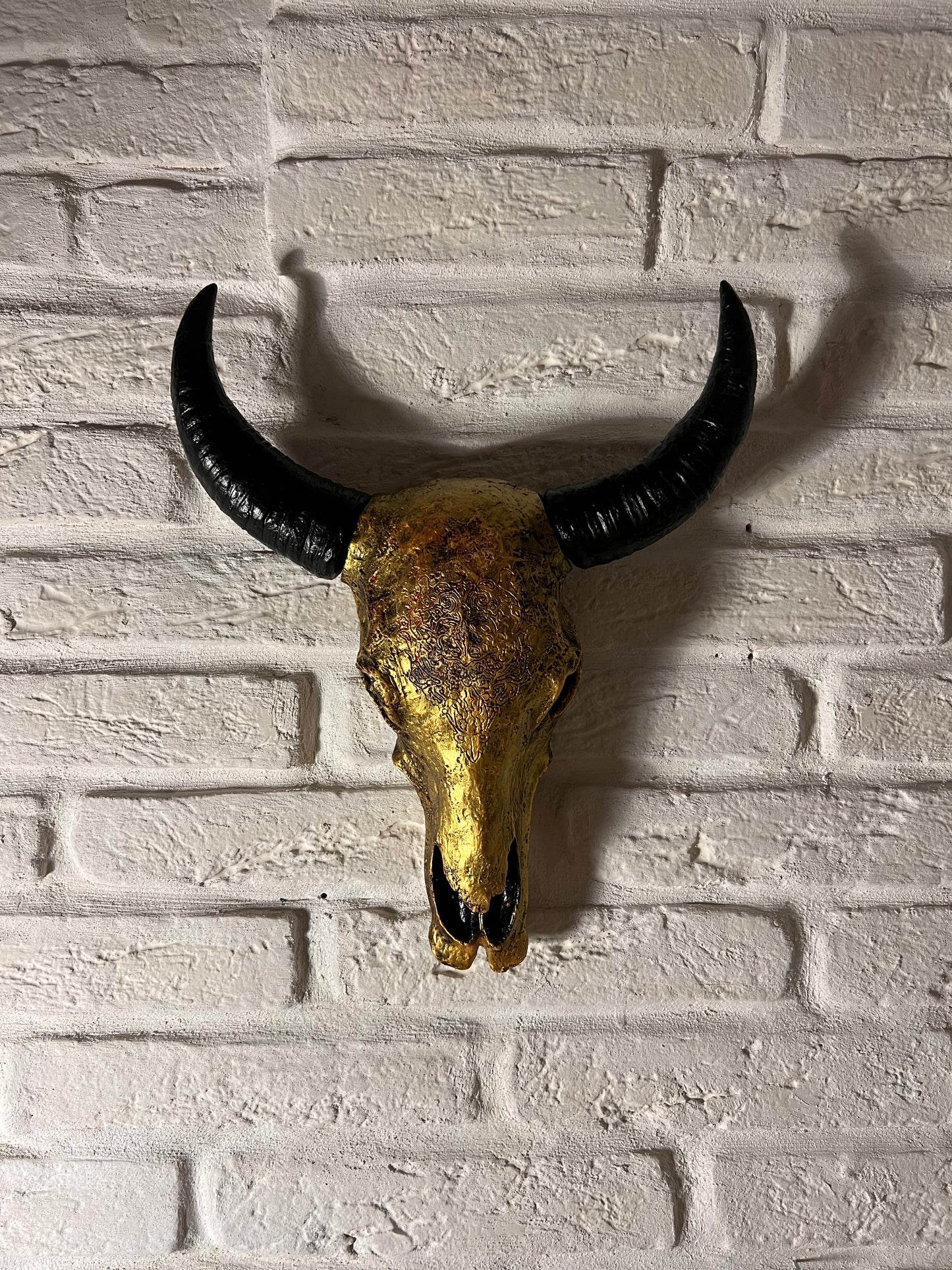 Golden Bull Skull