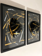 Dualità in Nero e Oro: Cuore e Mente