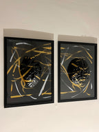 Dualità in Nero e Oro: Cuore e Mente