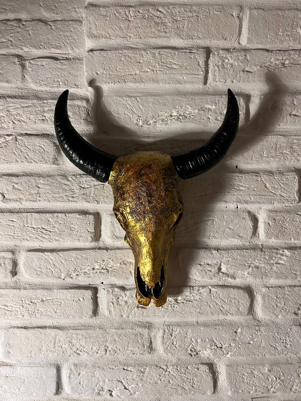 Golden Bull Skull