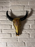 Golden Bull Skull