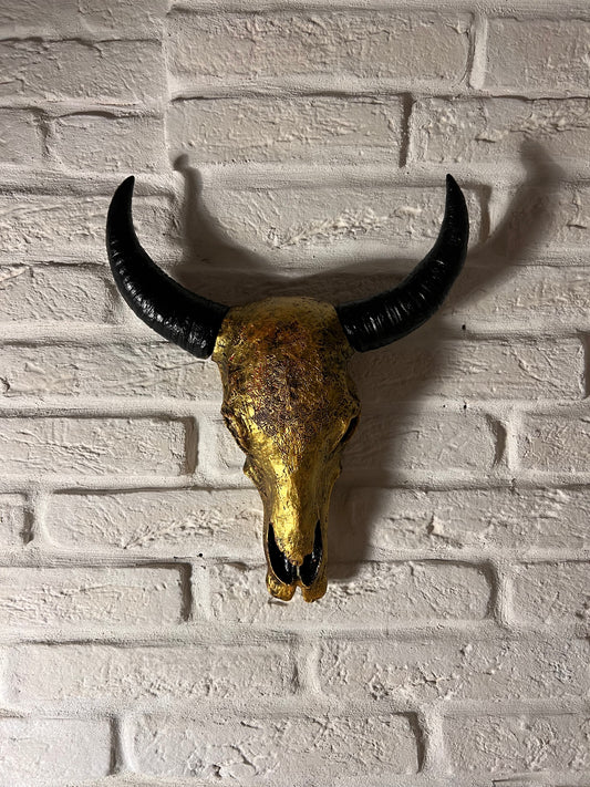 Golden Bull Skull