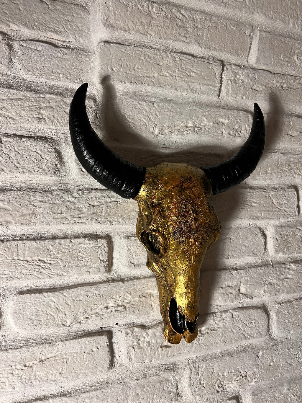 Golden Bull Skull